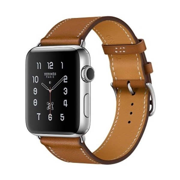 Apple Watch Hermes 42 mm silver/Simple Tour Barenia leather Fauve colors